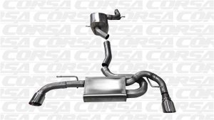 Volkswagen GTI Performance Exhaust - Dual Rear Exit - CORSA Performance - Cat-Back Touring + Pro-Series Tips - Polished - `10-`14 Volkswagen GTI Performance Exhaust - Dual Rear Exit - CORSA Performance - Cat-Back Touring + Pro-Series Tips - Polished - `10-`14